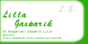 lilla gasparik business card